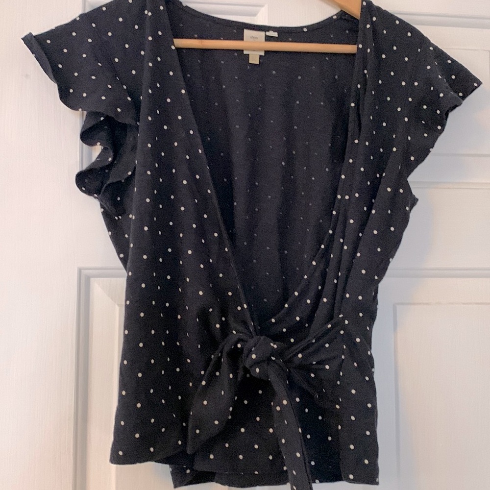 Anthropologie wrap top size 8